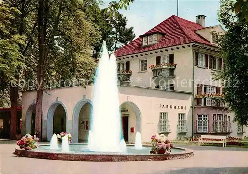 AK / Ansichtskarte Mergentheim Bad Kurpark Springbrunnen Kat. Bad Mergentheim