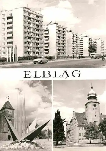 AK / Ansichtskarte Elblag Wohnsiedlung Kirche Denkmal Kat. Elblag