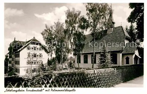 AK / Ansichtskarte Freudenstadt Erholungsheim Freudenstadt Palmenwaldkapelle  Kat. Freudenstadt