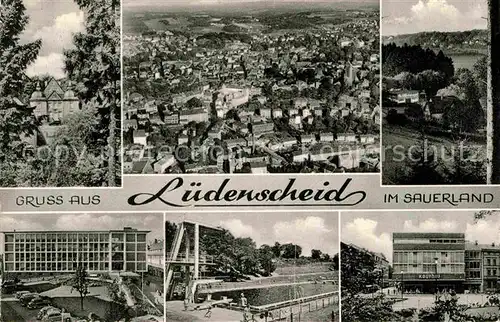 AK / Ansichtskarte Luedenscheid Kaufhaus Schwimmbad Kat. Luedenscheid