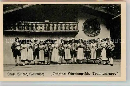 AK / Ansichtskarte Garmisch Partenkirchen Trachtengruppe Kat. Garmisch Partenkirchen