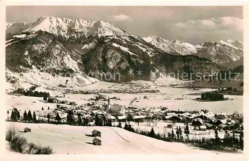 AK / Ansichtskarte Bad Oberdorf Panorama Iseler Kat. Bad Hindelang