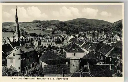 AK / Ansichtskarte Bergzabern Bad Teilansicht mit Kirche Kat. Bad Bergzabern