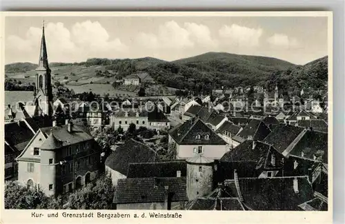 AK / Ansichtskarte Bergzabern Bad Teilansicht mit Kirche  Kat. Bad Bergzabern