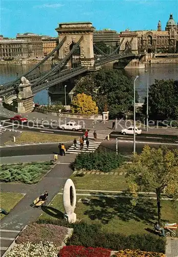 AK / Ansichtskarte Budapest Kettenbruecke Donau Kat. Budapest