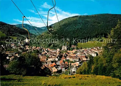 AK / Ansichtskarte Todtnau Panorama Luftkurort Schwarzwald Sessellift Kat. Todtnau