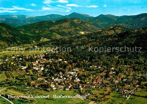 AK / Ansichtskarte Badenweiler Thermalkurort Schwarzwald Fliegeraufnahme Kat. Badenweiler