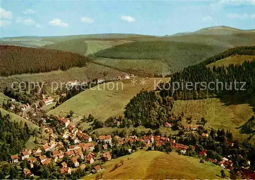 AK / Ansichtskarte Wildemann Luftkurort Fliegeraufnahme Kat. Wildemann Harz