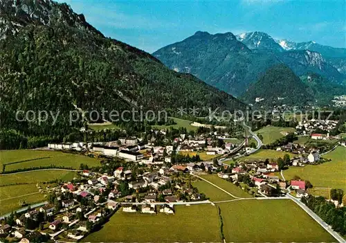 AK / Ansichtskarte Bayerisch Gmain mit Muellnerhorn Ristfeuchthorn Chiemgauer Alpen Fliegeraufnahme Kat. Bayerisch Gmain