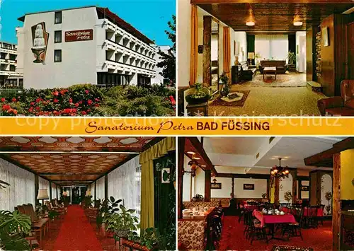 AK / Ansichtskarte Bad Fuessing Sanatorium Petra Innenraeume Kat. Bad Fuessing