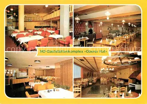 AK / Ansichtskarte Oberhof Thueringen HO Gaststaettenkomplex Oberer Hof Tanzbar Restaurant Mokkabar Kat. Oberhof Thueringen