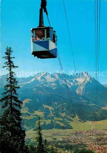 AK / Ansichtskarte Seilbahn Wankbahn Garmisch Partenkirchen Zugspitzgruppe  Kat. Bahnen