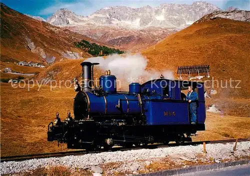 AK / Ansichtskarte Lokomotive Zahnrad Dampflokomotive HG 2 3 6 Weisshorn Realp Kat. Eisenbahn