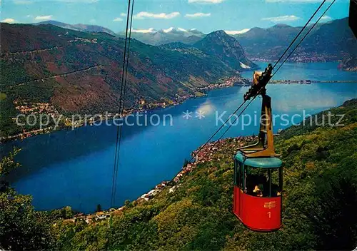 AK / Ansichtskarte Seilbahn Funivia Brusino Serpiano Lago di Lugano Kat. Bahnen