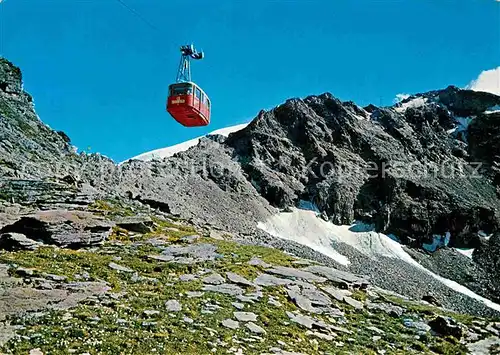 AK / Ansichtskarte Seilbahn Oberengadin Mittelstation Corvatsch Kat. Bahnen