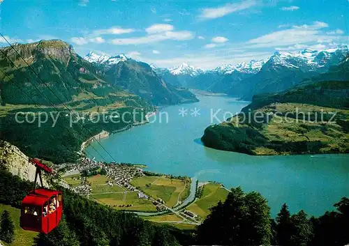 AK / Ansichtskarte Seilbahn Brunnen Urmiberg Vierwaldstaettersee Frohnalpstock  Kat. Bahnen