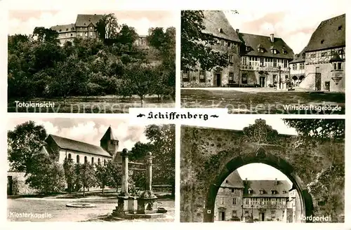 AK / Ansichtskarte Schiffenberg Giessen Ehemaliges Kloster 12. Jhdt. jetzt Gaststaette Kapelle Brunnen Kat. Giessen