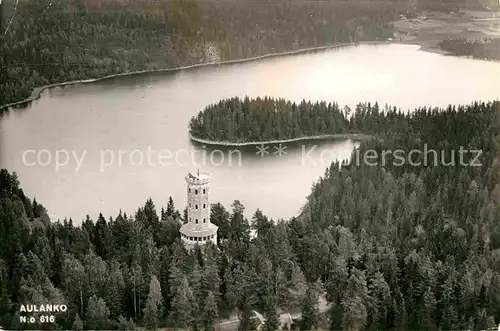 AK / Ansichtskarte Aulanko Aussichtsturm See Fliegeraufnahme Kat. Aulanko Karlberg Finnland