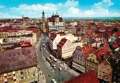 AK / Ansichtskarte Augsburg Maximilianstrasse Rathaus Perlachturm Kat. Augsburg