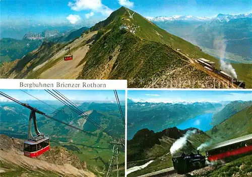 AK / Ansichtskarte Brienz Rothornbahn Seilbahn Zahnradbahn  Kat. Eisenbahn