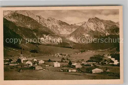 AK / Ansichtskarte Hinterstein Bad Hindelang Gesamtansicht Kirche