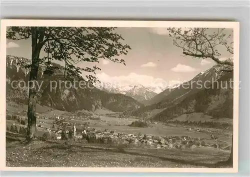 AK / Ansichtskarte Bad Oberdorf Panorama Allgaeuer Alpen Kat. Bad Hindelang