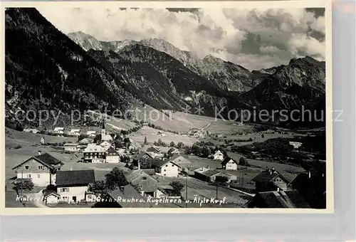 AK / Ansichtskarte Hinterstein Bad Hindelang Rauhorn Kugelhorn Teilansicht 