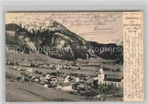 AK / Ansichtskarte Hindelang Panorama Kirche  Kat. Bad Hindelang