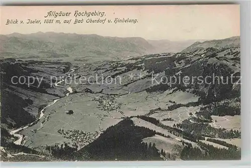 AK / Ansichtskarte Bad Oberdorf Blick vom Iseler Kat. Bad Hindelang