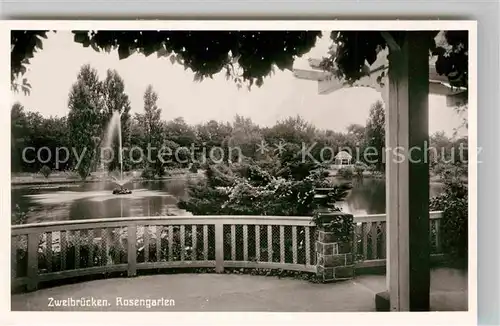 AK / Ansichtskarte Zweibruecken Rosengarten Kat. Zweibruecken