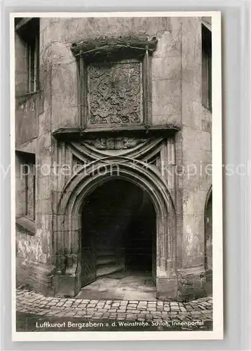 AK / Ansichtskarte Bergzabern Bad Schloss Innenportal Kat. Bad Bergzabern