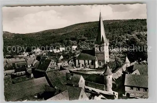 AK / Ansichtskarte Doerrenbach Kirche mit Friedhof Kat. Bad Bergzabern