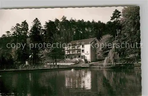 AK / Ansichtskarte Bergzabern Bad Hotel Pension Seeblick Schwanenteich Kat. Bad Bergzabern