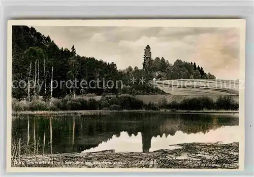 AK / Ansichtskarte Bergzabern Bad Burg Berwartstein mit Seehofweiher Kat. Bad Bergzabern