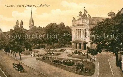 AK / Ansichtskarte Giessen Lahn Neues Theater Suedanlage Kat. Giessen