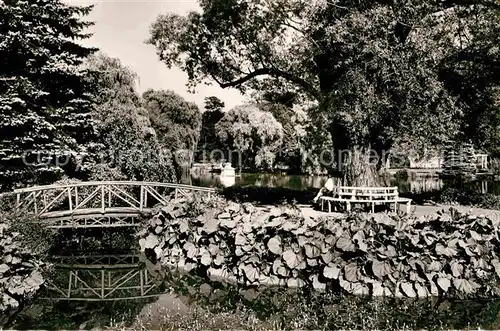 AK / Ansichtskarte Zweibruecken Rosengarten Teich Kat. Zweibruecken