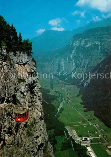 AK / Ansichtskarte Seilbahn Schilthorn Lauterbrunnental  Kat. Bahnen