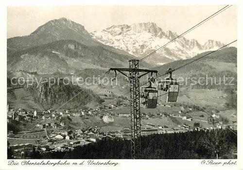 AK / Ansichtskarte Seilbahn Obersalzberg Untersberg Kat. Bahnen