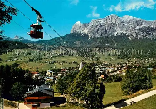 AK / Ansichtskarte Seilbahn Funivia Cortina Faloria Tofane Dolomiti Kat. Bahnen