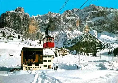 AK / Ansichtskarte Seilbahn Funivia Piz Sella Plan de Gralba Val Gardena Dolomiti  Kat. Bahnen