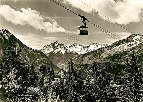 AK / Ansichtskarte Seilbahn Nebelhorn Kat. Bahnen