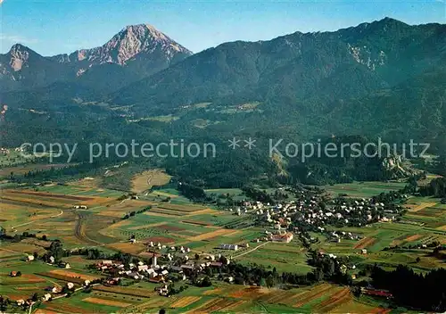 AK / Ansichtskarte Mallestig und St Stefan Alpenpanorama Fliegeraufnahme