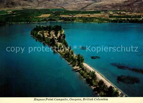 AK / Ansichtskarte Osoyoos Haynes Point Campsite aeriel view