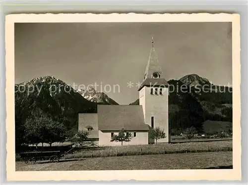 AK / Ansichtskarte Bad Oberdorf Kirche Kat. Bad Hindelang