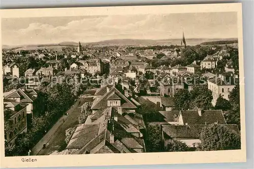 AK / Ansichtskarte Giessen Lahn Panorama Kirche Kat. Giessen