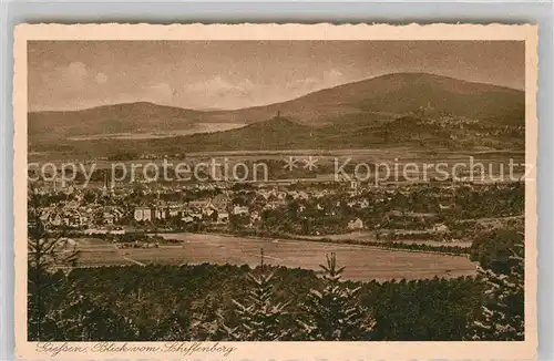 AK / Ansichtskarte Giessen Lahn Panorama Schiffenberg Kat. Giessen