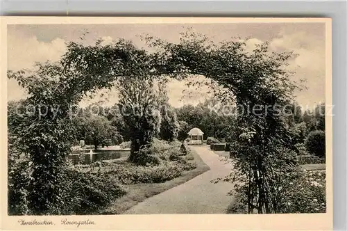 AK / Ansichtskarte Zweibruecken Rosengarten Kat. Zweibruecken