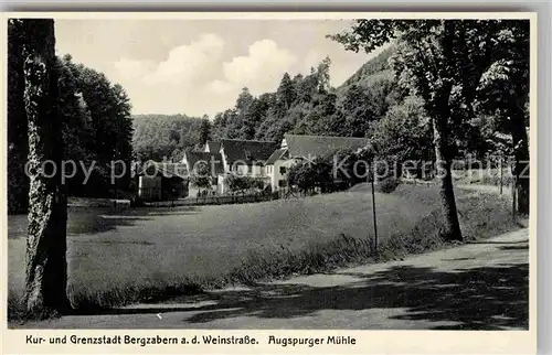 AK / Ansichtskarte Bergzabern Bad Augspurger Muehle Kat. Bad Bergzabern