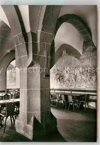 AK / Ansichtskarte Bergzabern Bad Burg Berwartstein Gaststaette im Rittersaal Kat. Bad Bergzabern