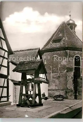 AK / Ansichtskarte Bergzabern Bad Historische Bergkirche mit alter Glocke Kat. Bad Bergzabern